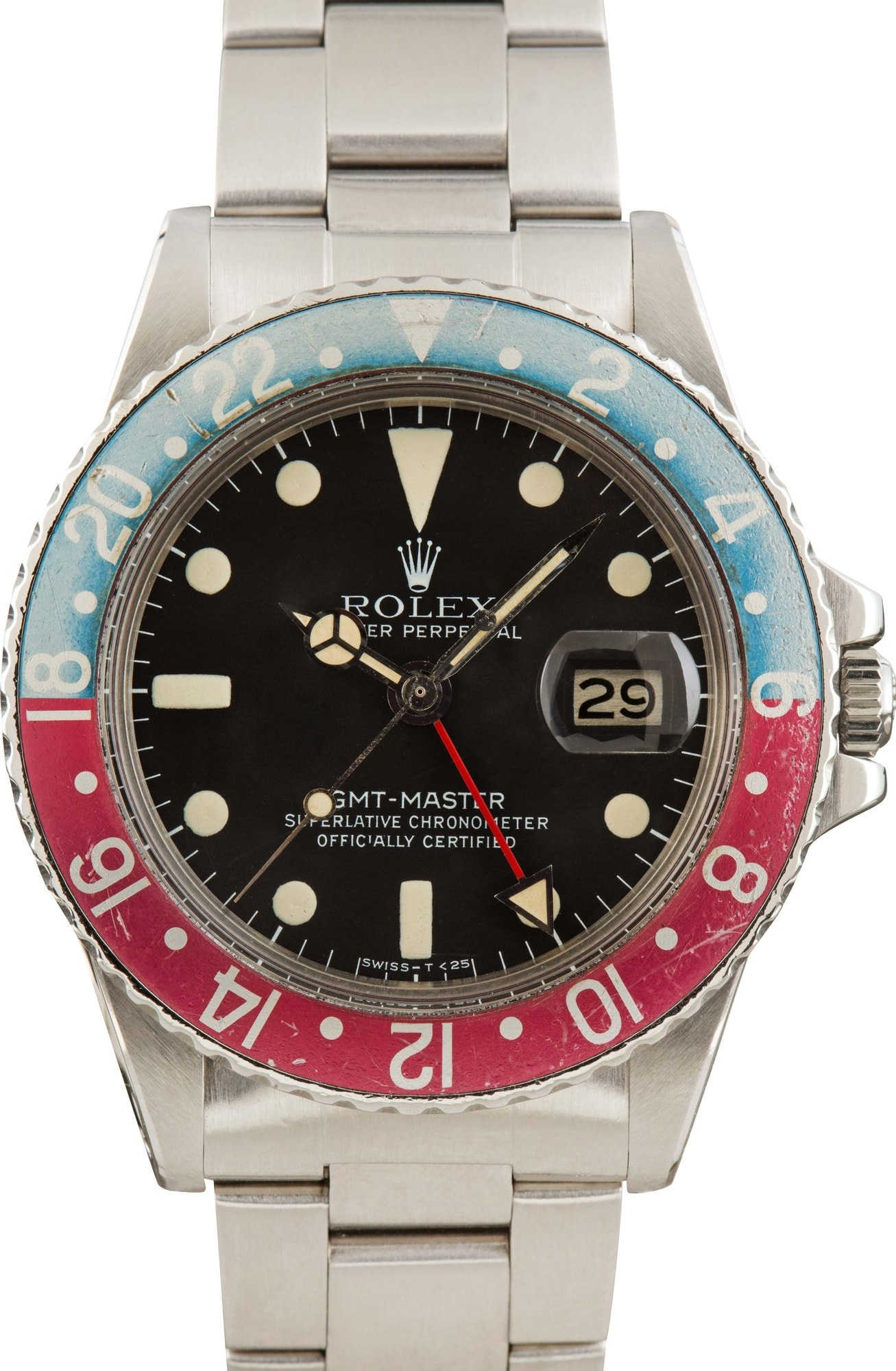 Vintage Rolex GMT-Master 1675 Pepsi Insert