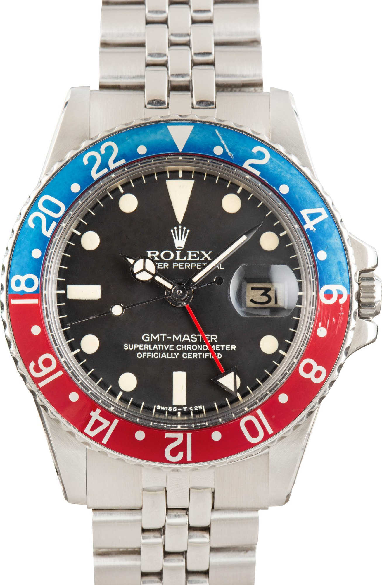 Vintage Rolex GMT-Master Pepsi 1675 Stainless Steel