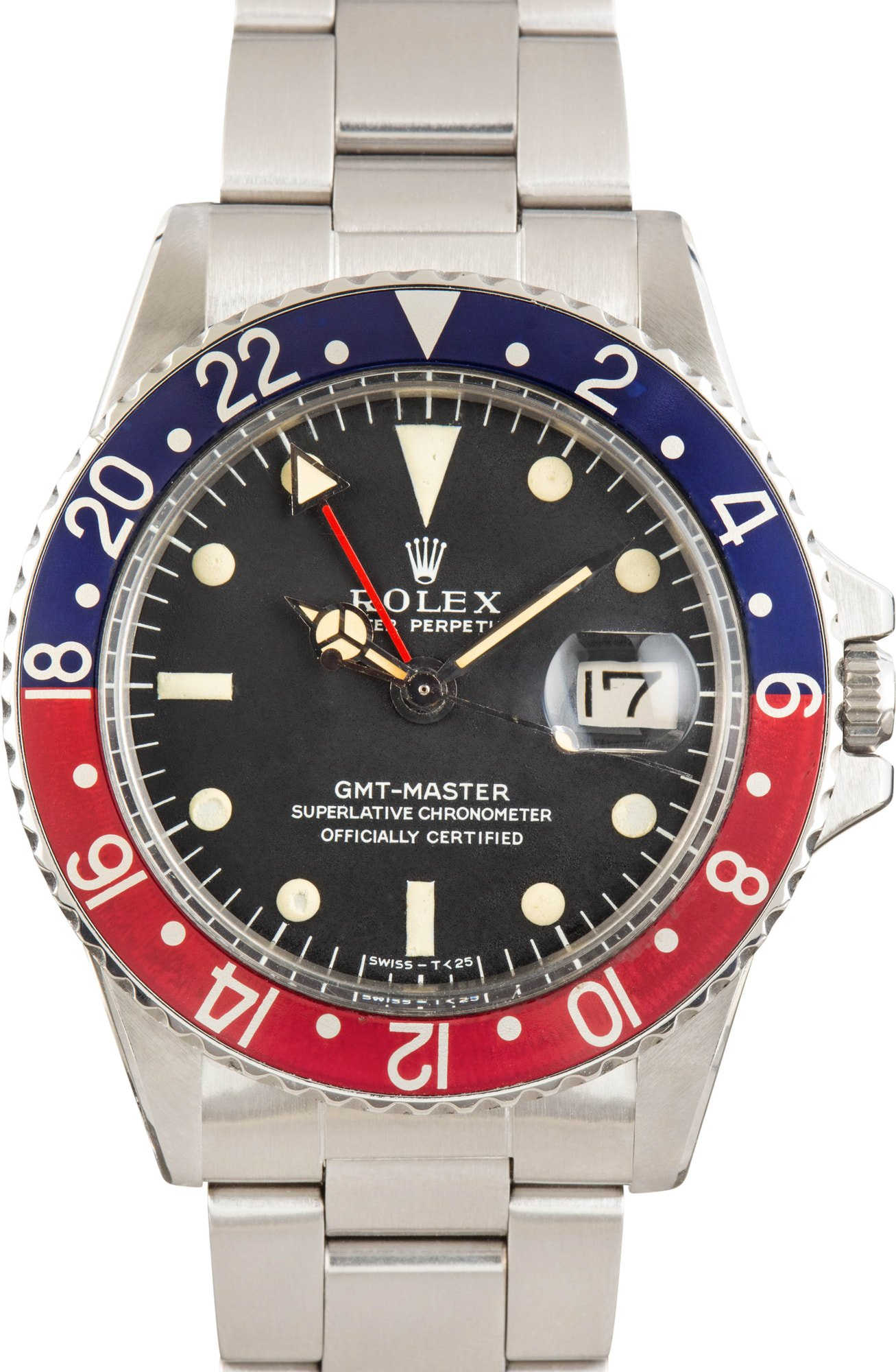 Vintage Rolex GMT-Master 1675 Pepsi Red & Blue