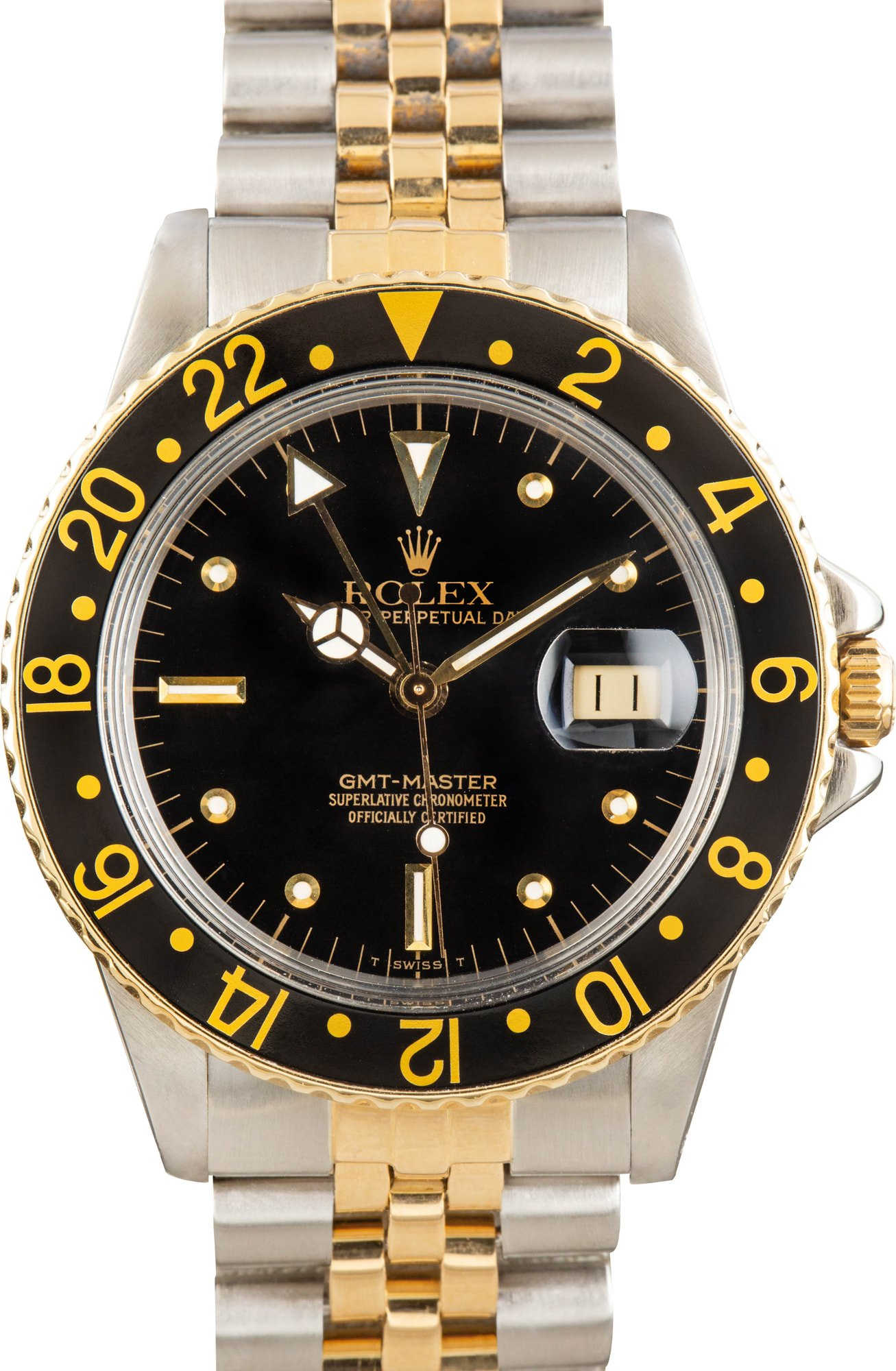 Vintage Rolex GMT-Master ref 16753 Steel & Gold