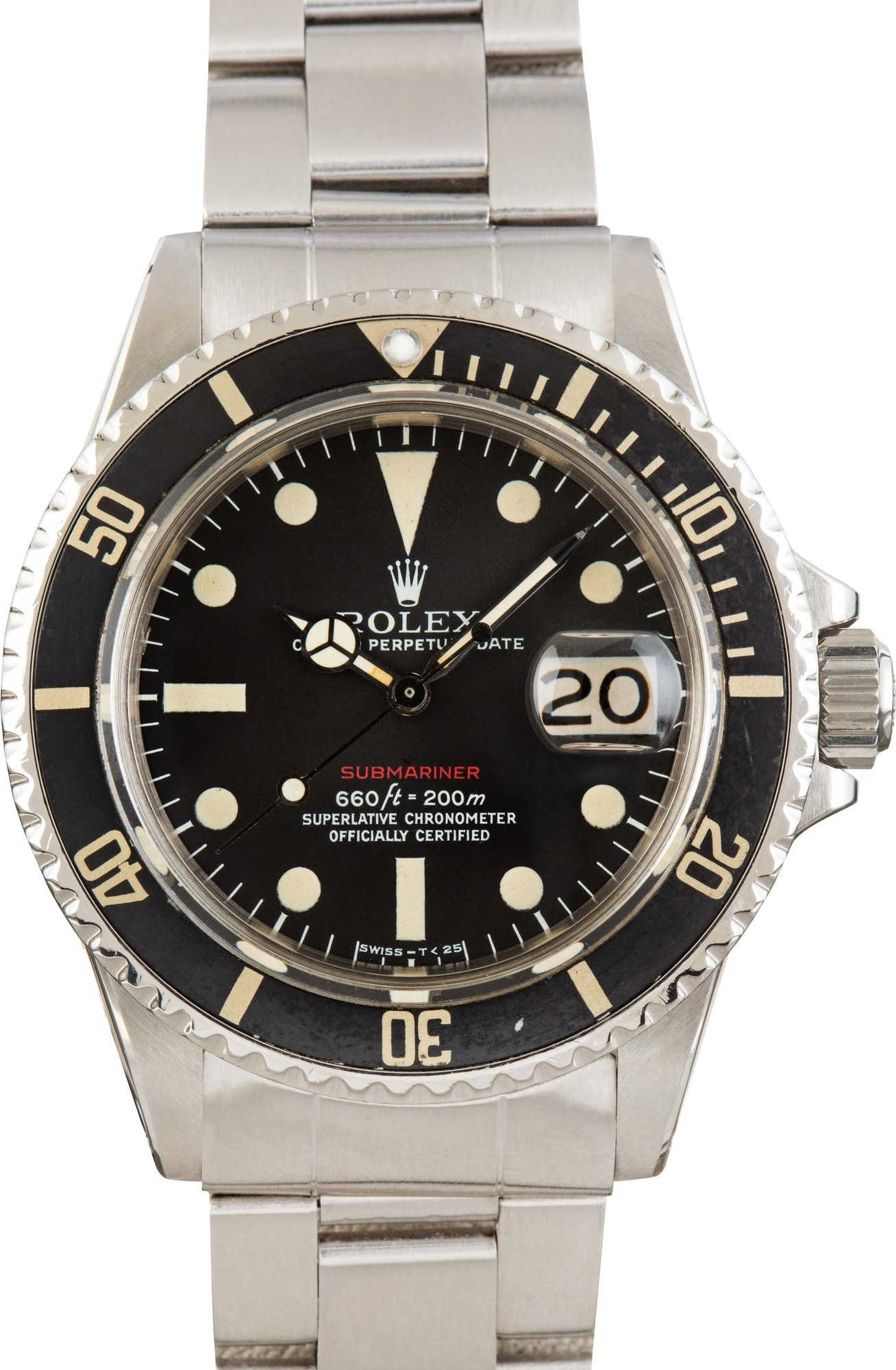 Vintage Rolex Submariner Ref 1680 Red Writing