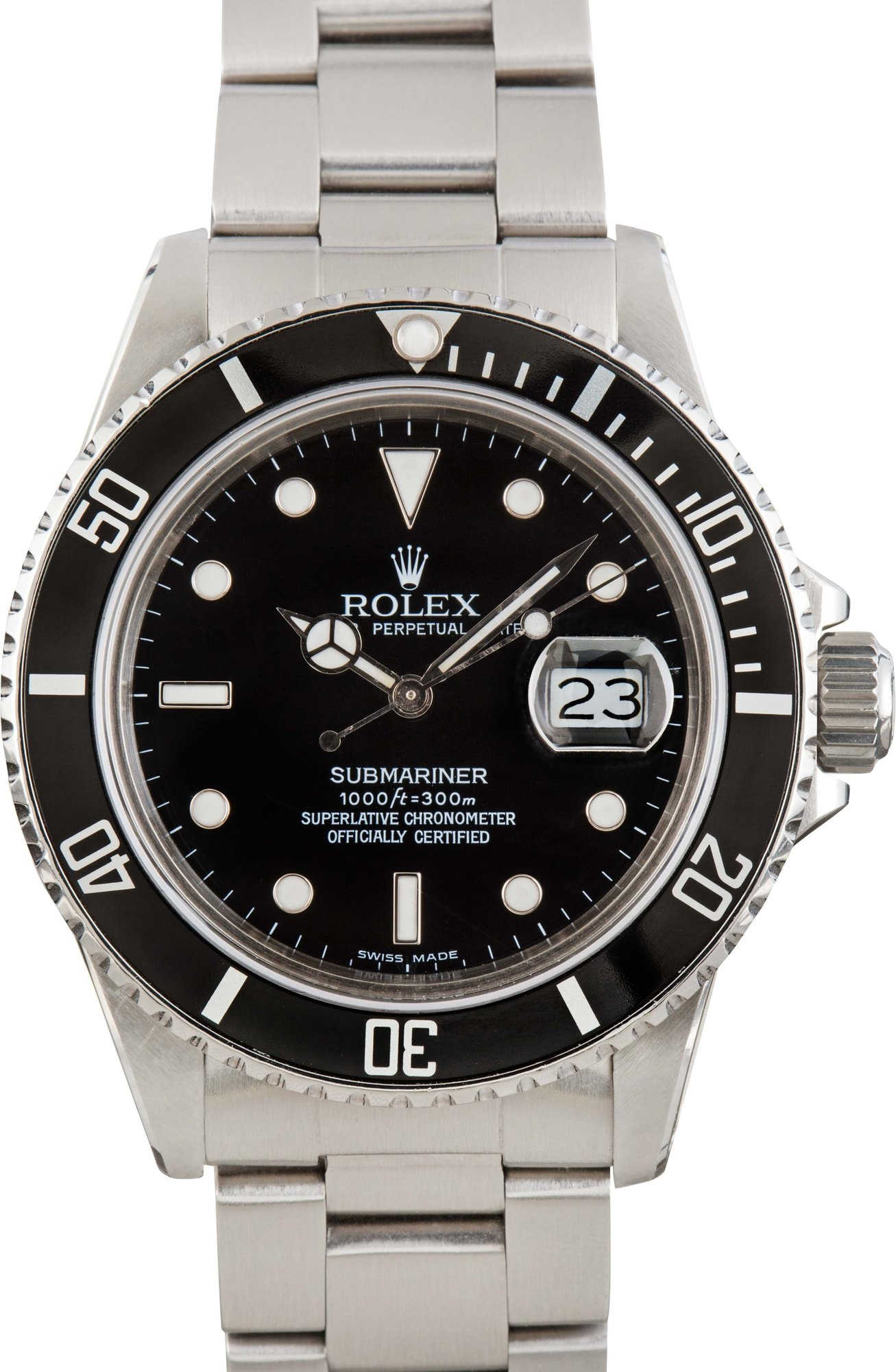 Buy Used Rolex Submariner 16800 | Bob's Watches - Sku: 175937