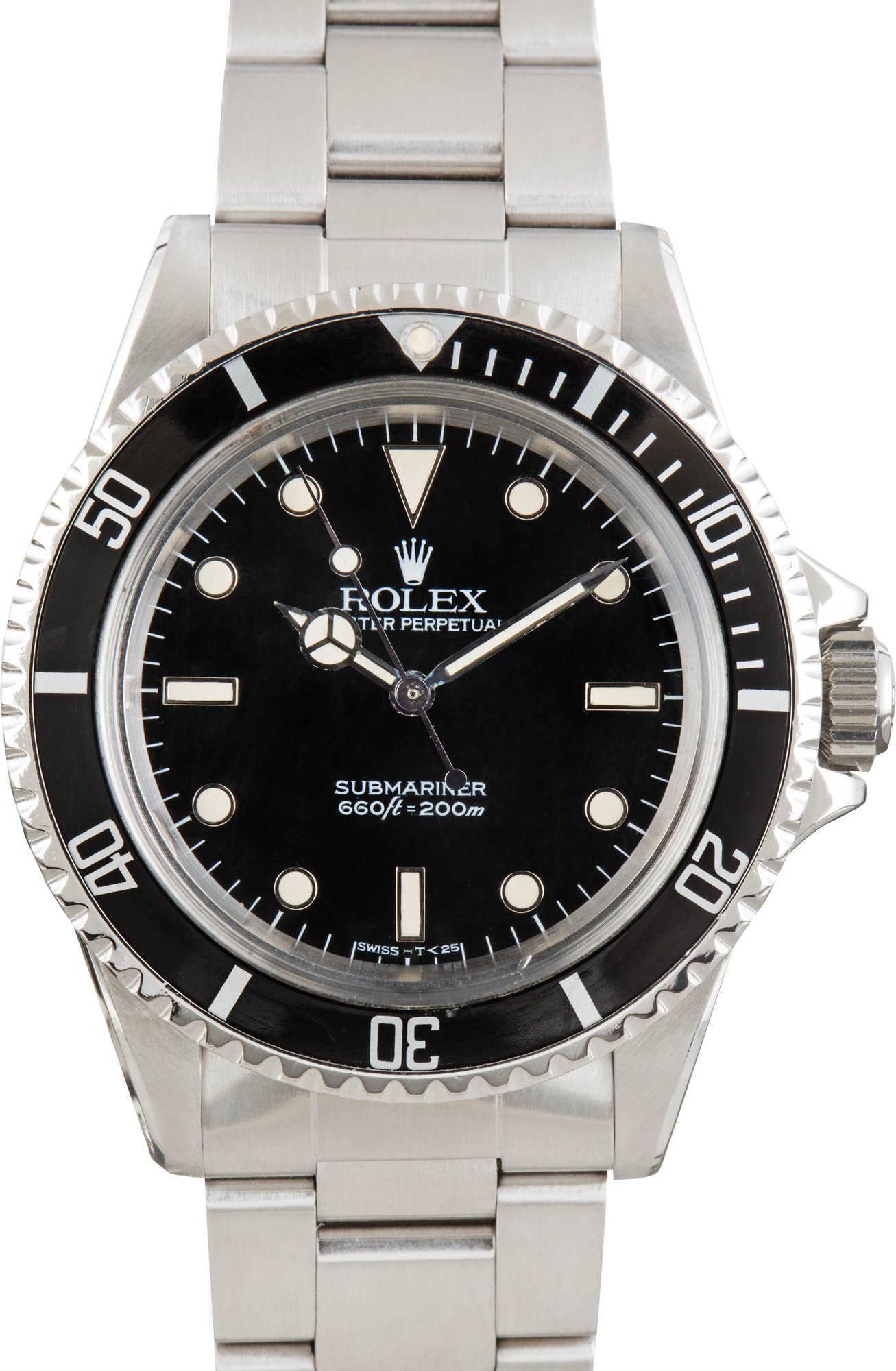 Vintage Rolex Submariner Ref 5513 Black Spider Dial