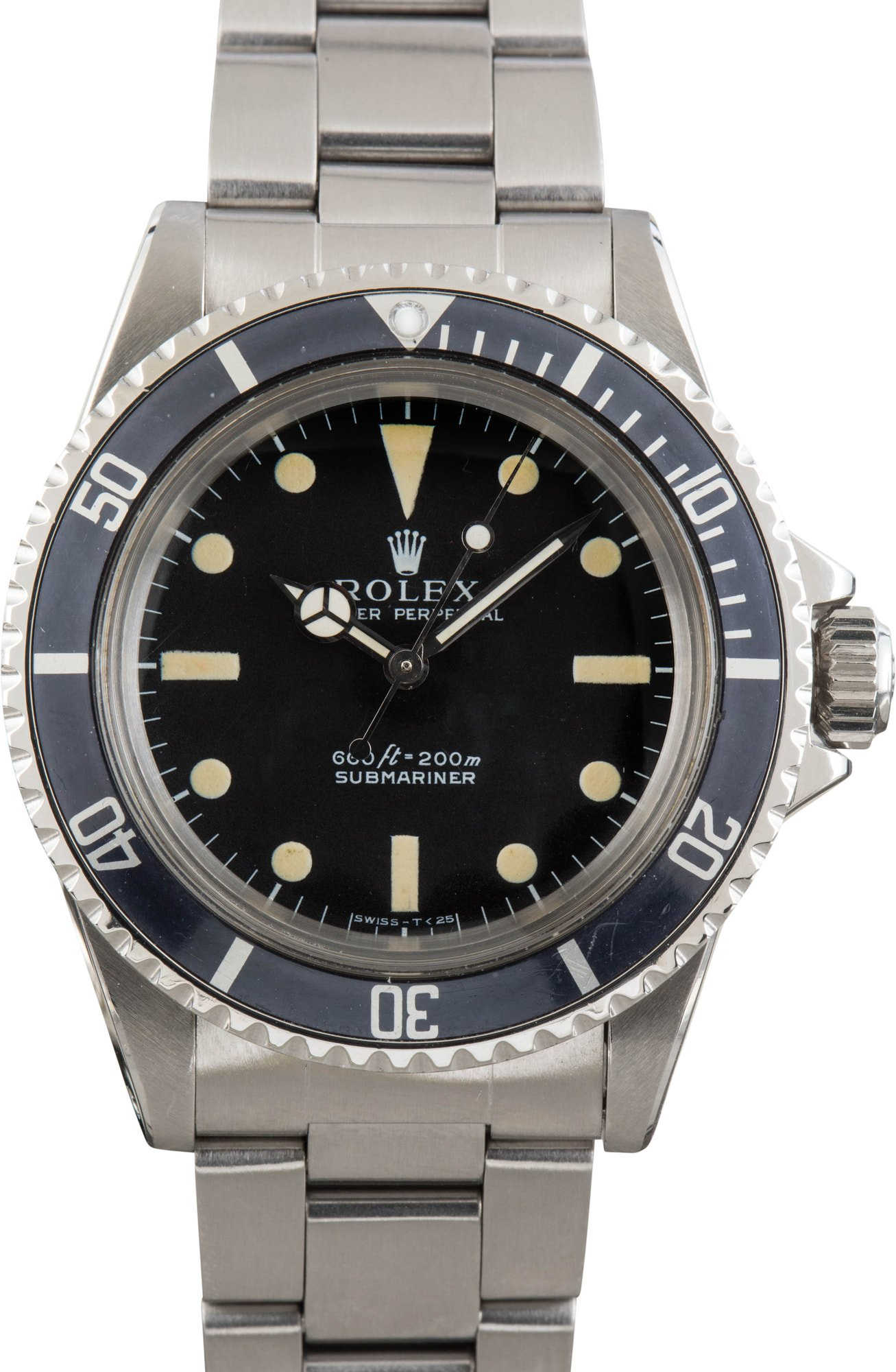 Vintage Rolex Submariner Ref 5513 Steel