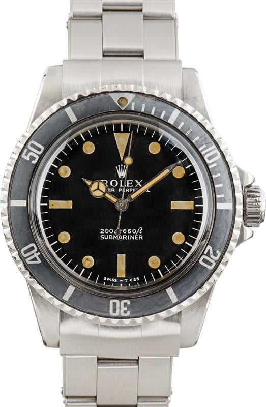 Vintage Rolex Submariner Ref 5513 Meters First Dial
