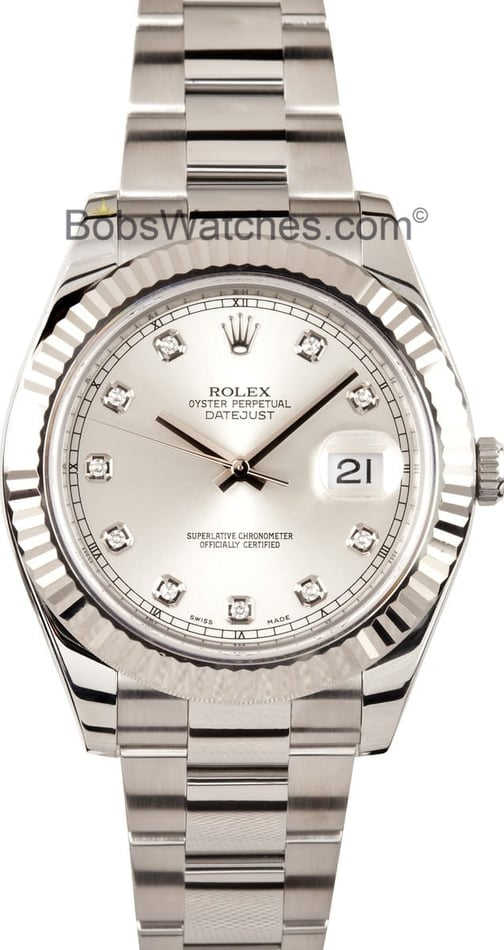 Rolex DateJust II 116334 Diamond Dial 41MMN