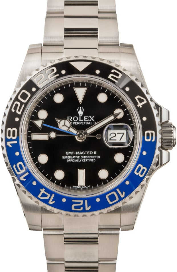 Pre-Owned Rolex 116710BLNR GMT-Master II Ceramic Batman Model