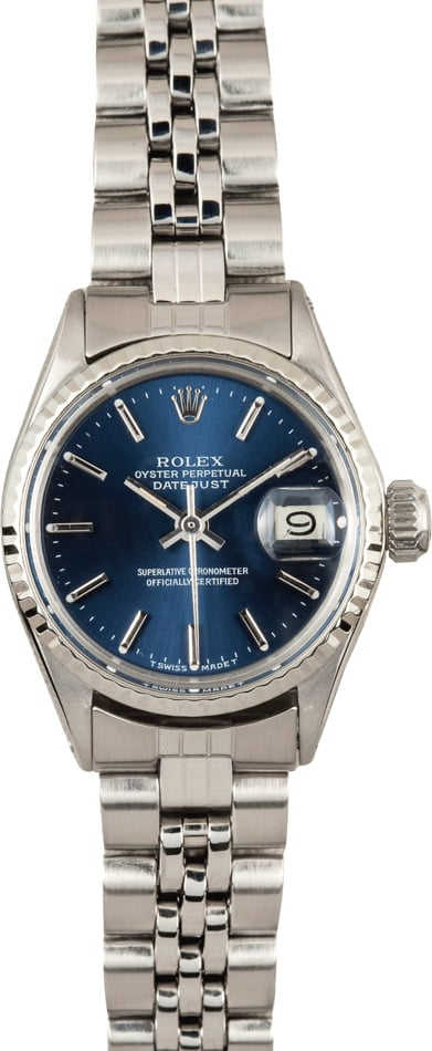 Ladies Rolex DateJust Oyster Perpetual Steel 6917