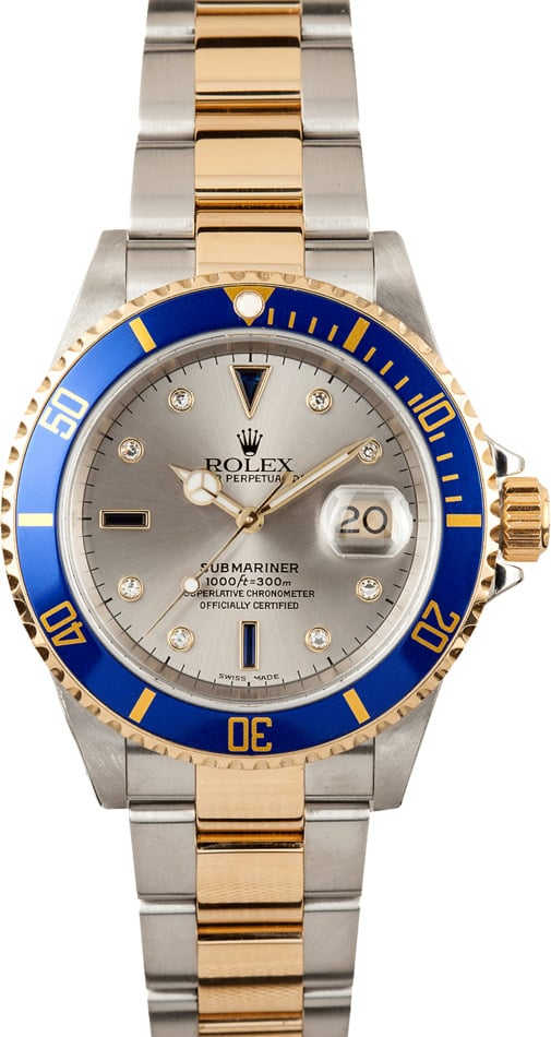 Rolex Men's Serti Dial Submariner 16613
