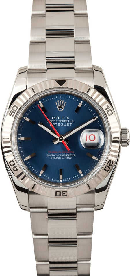 ROLEXディスプレイ Rolex Silver Dial Datejust Reference 16200 Unpolished w