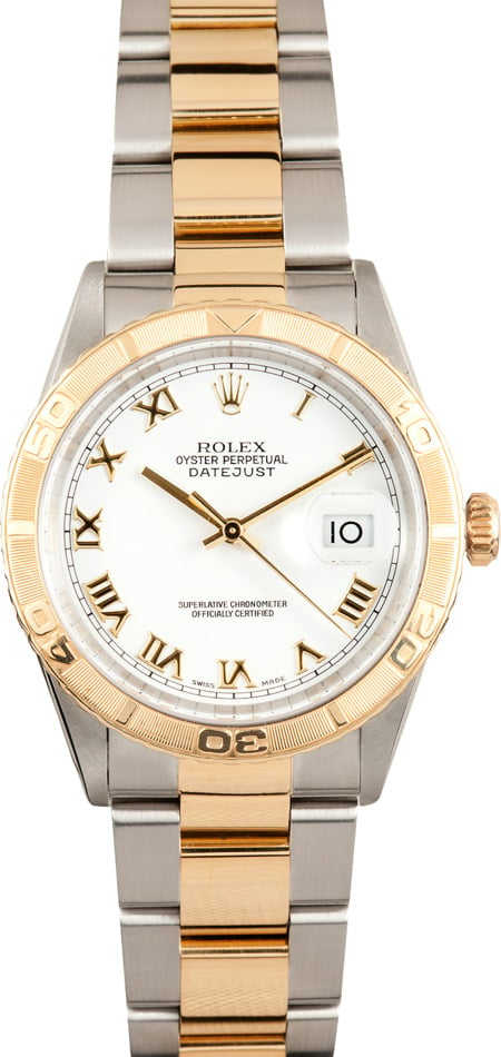 Rolex Datejust Turn-o-Graph Thunderbird Watch 16263