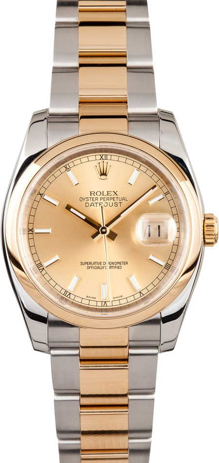 Rolex Datejust Smooth Bezel 116203