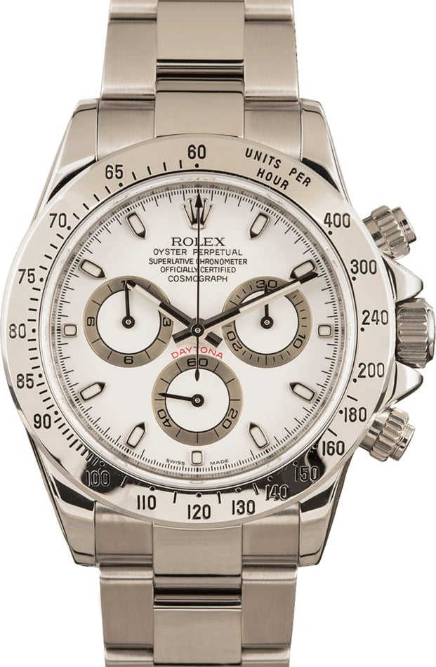 Pre Owned Rolex White Daytona 116520