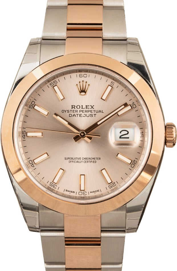 PreOwned Rolex Datejust 126301 Two Tone Everose Oyster