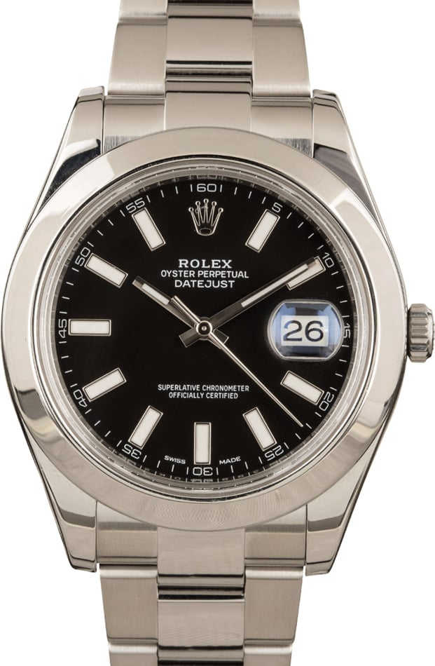 Datejust Rolex 116300 Black Index 41MM