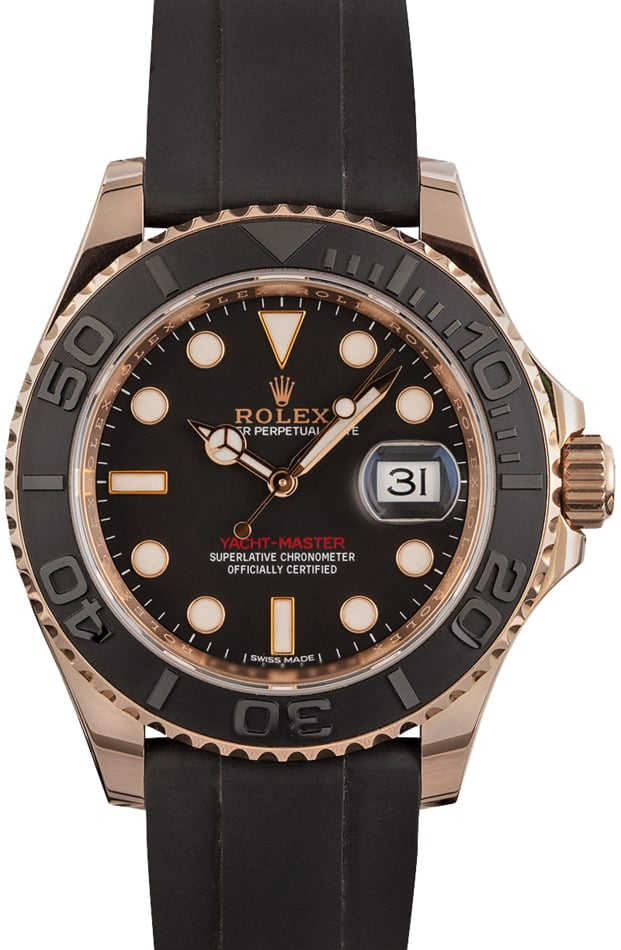 Rolex Everose Yacht-Master 116655 Oysterflex