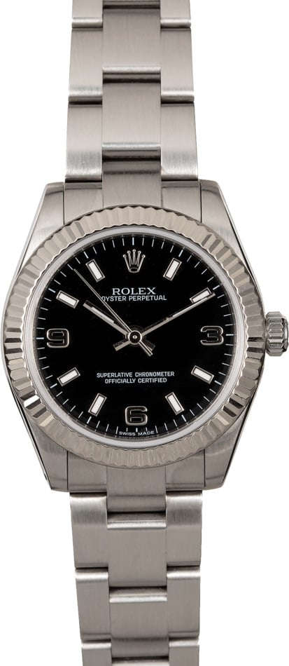 Rolex Oyster Perpetual 177234BKSAO Midsize Watch