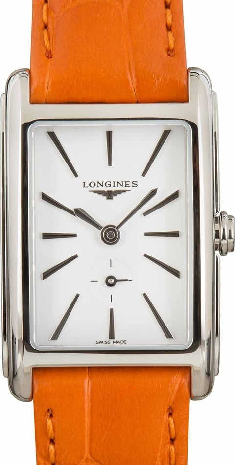 Longines DolceVita Orange Leather Strap
