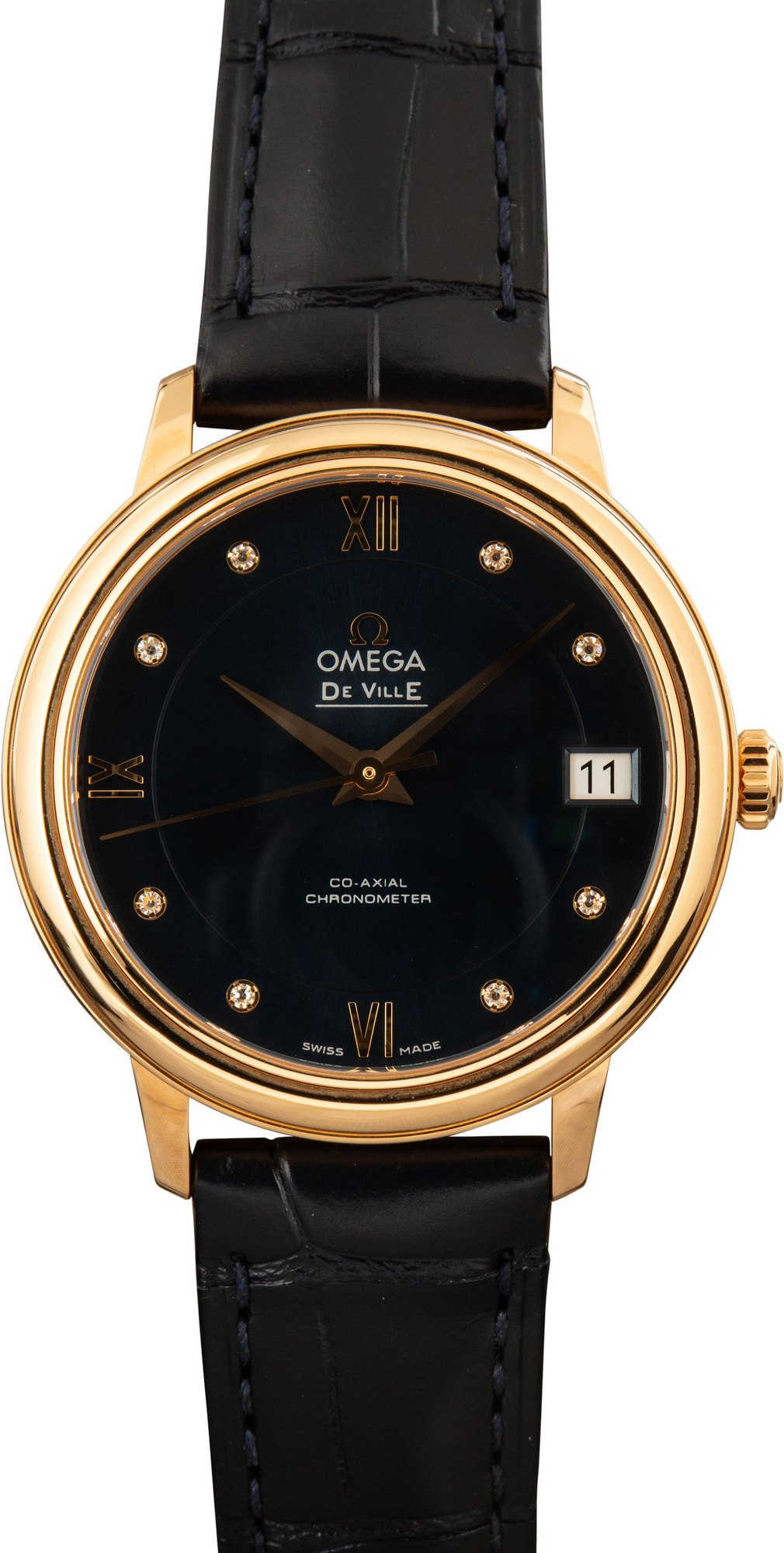 Omega De Ville Prestige Blue Diamond Dial