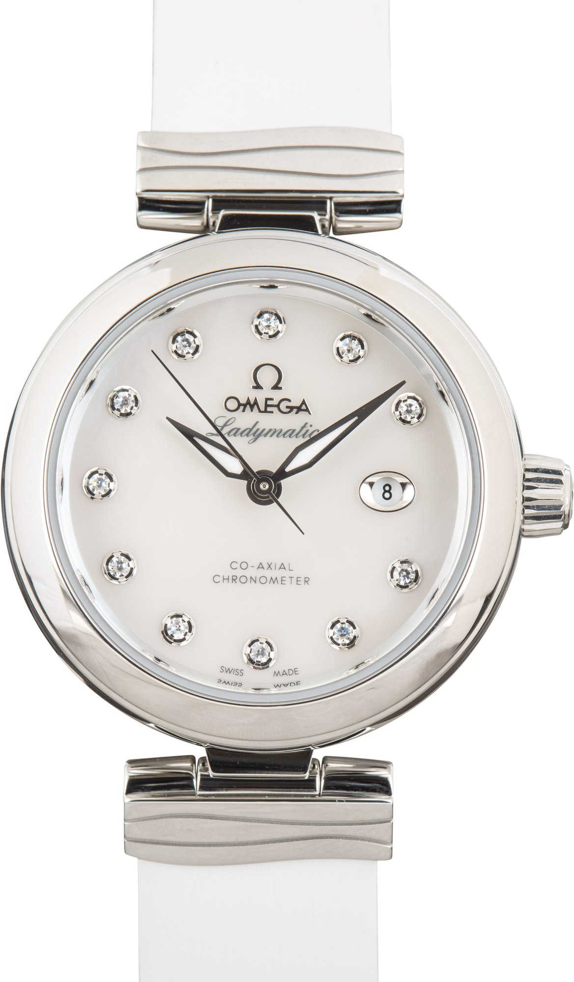 Lady Omega De Ville Ladymatic Mother of Pearl Dial