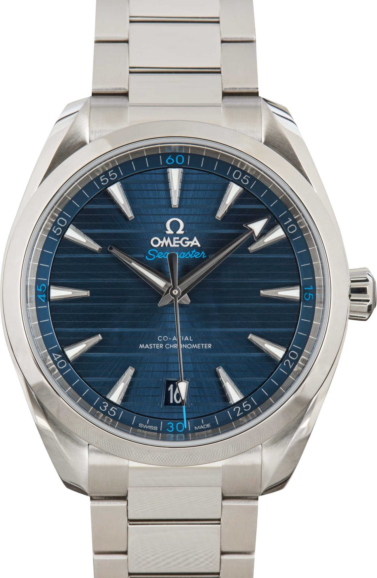 Pre-Owned Omega Seamaster Blue Teak Dial