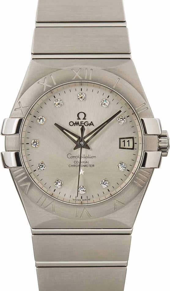 Omega Constellation Stainless Steel Diamond Dial