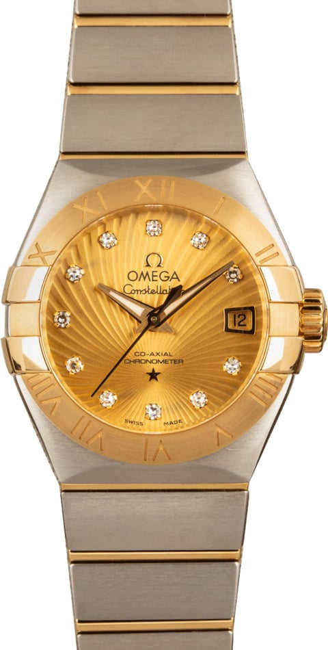 Omega Constellation Champagne Supernova Diamond Dial