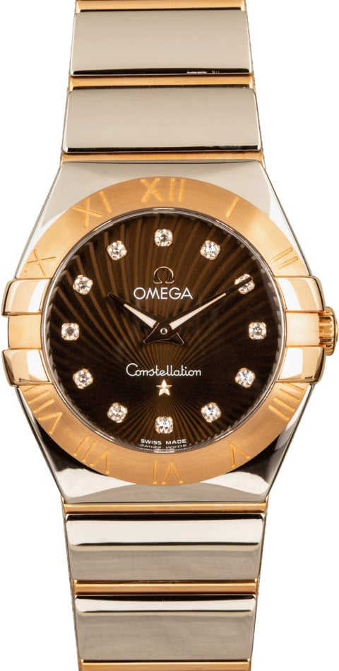 Omega Constellation Brown Supernova Diamond Dial