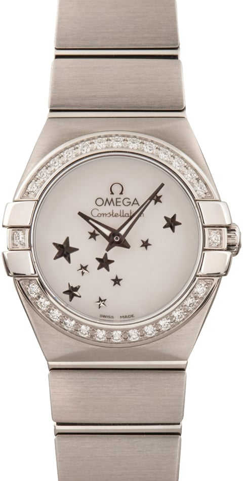 Omega Constellation Stars Stainless Steel Mother of Pearl Dial