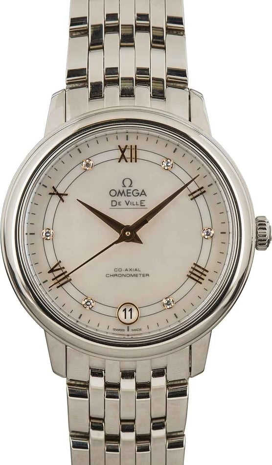 Omega De Ville Prestige Roman & Diamond Dial