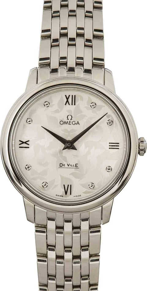 Womens Omega De Ville Prestige Butterfly Diamond Dial