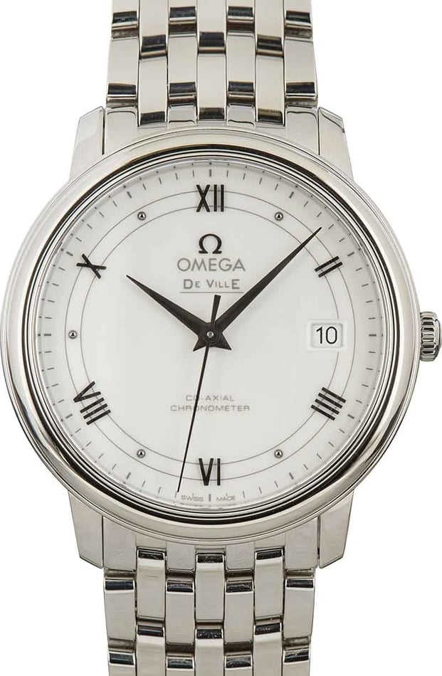 Omega De Ville Prestige White Dial