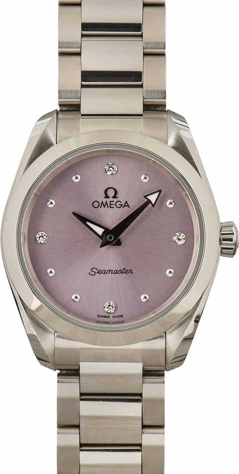 Omega Seamaster Aqua Terra Lilac Diamond Dial