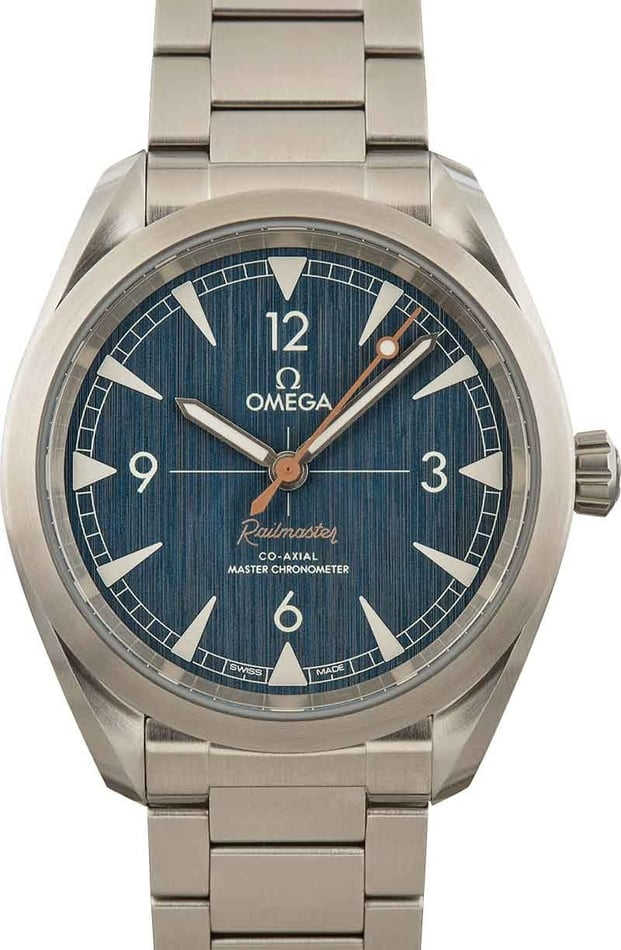 Omega Seamaster Railmaster Blue Jeans Dial