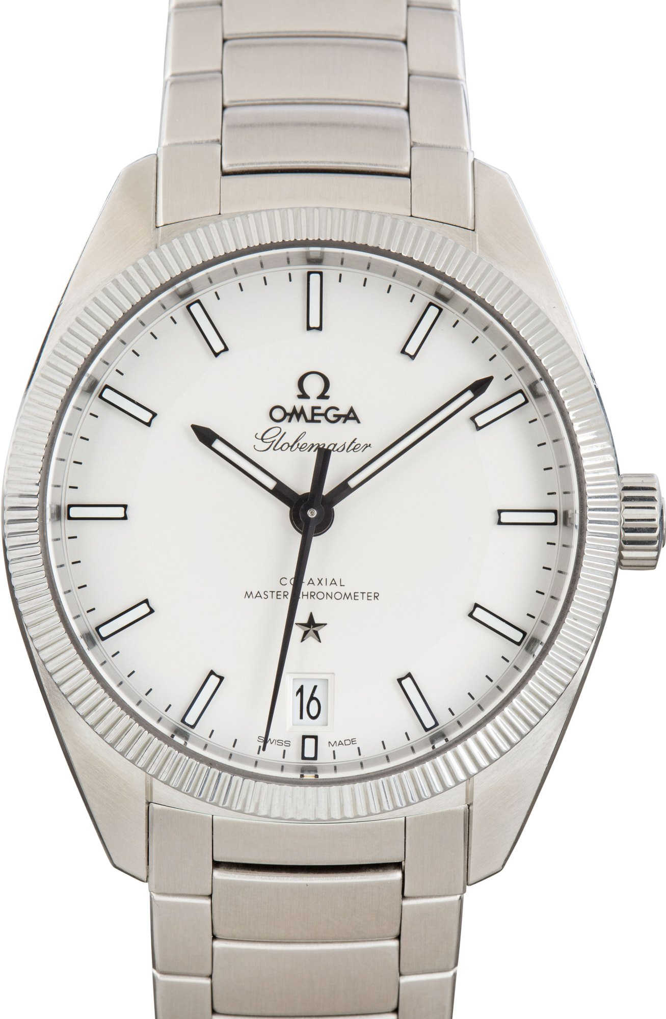 Preowned Omega Constellation Globemaster Silver Dial