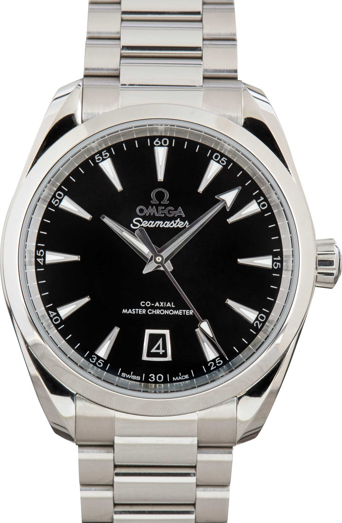 Used Omega Seamaster Aqua Terra 150M Black Index Dial