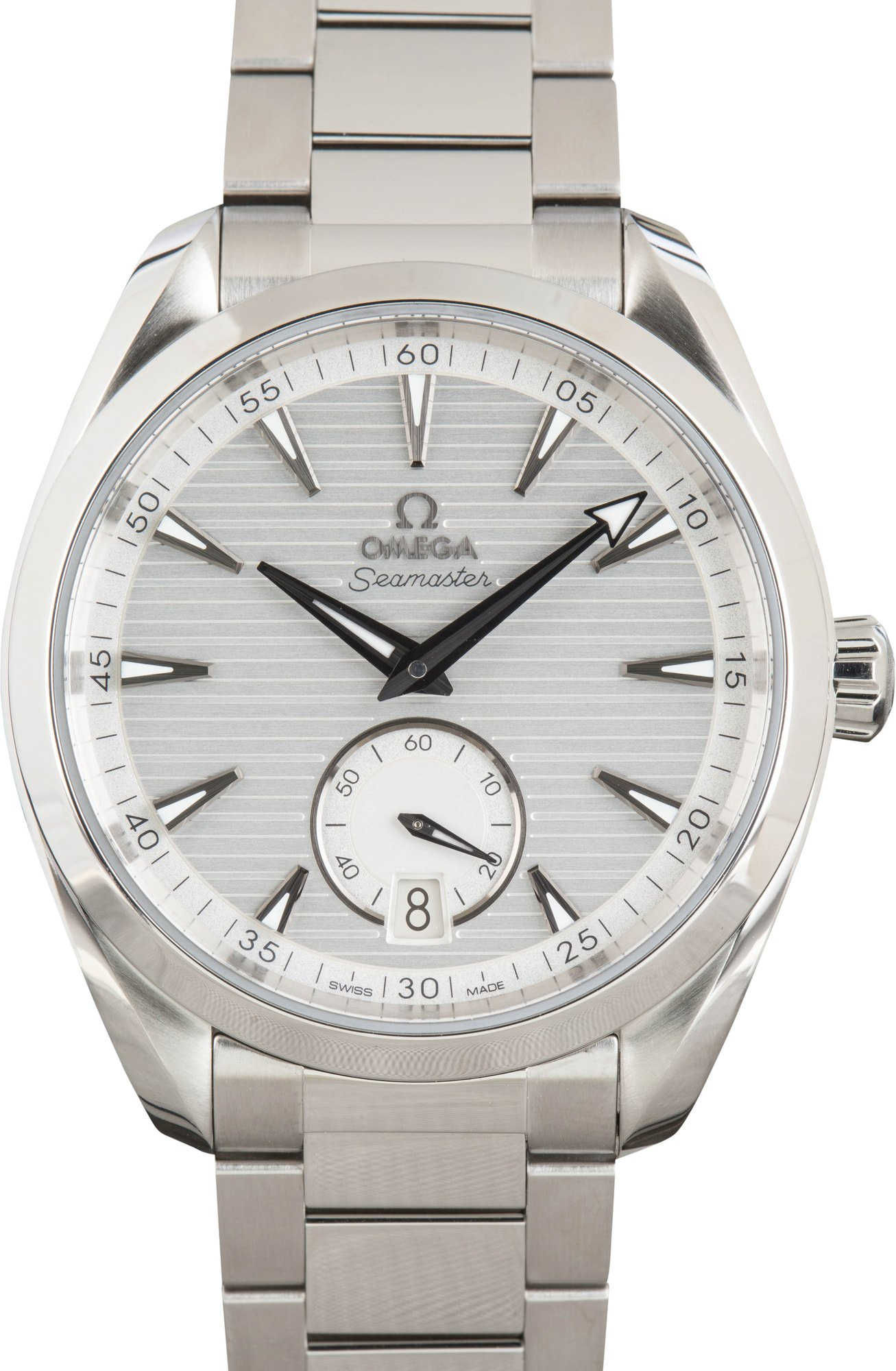 Pre-owned Omega Seamaster Aqua Terra Silver