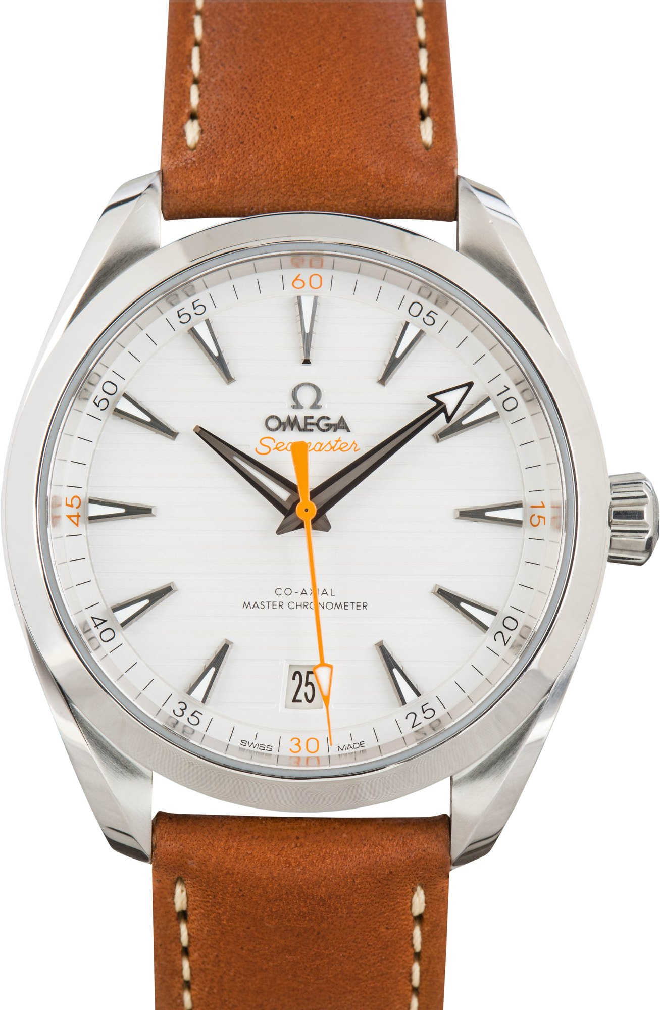 Pre-owned Omega Seamaster Aqua Terra Horizontal Teak Dial