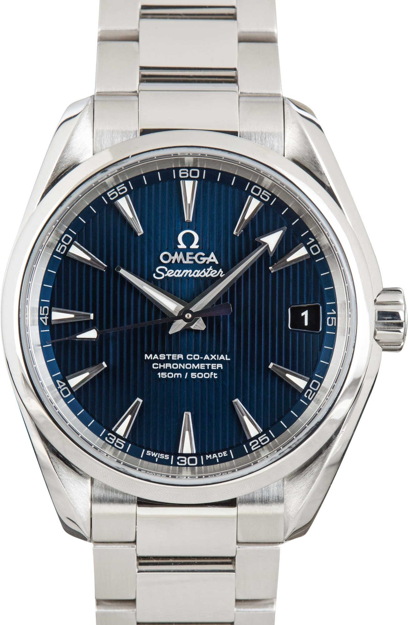 Omega Seamaster Blue Teak Aqua Terra 150M