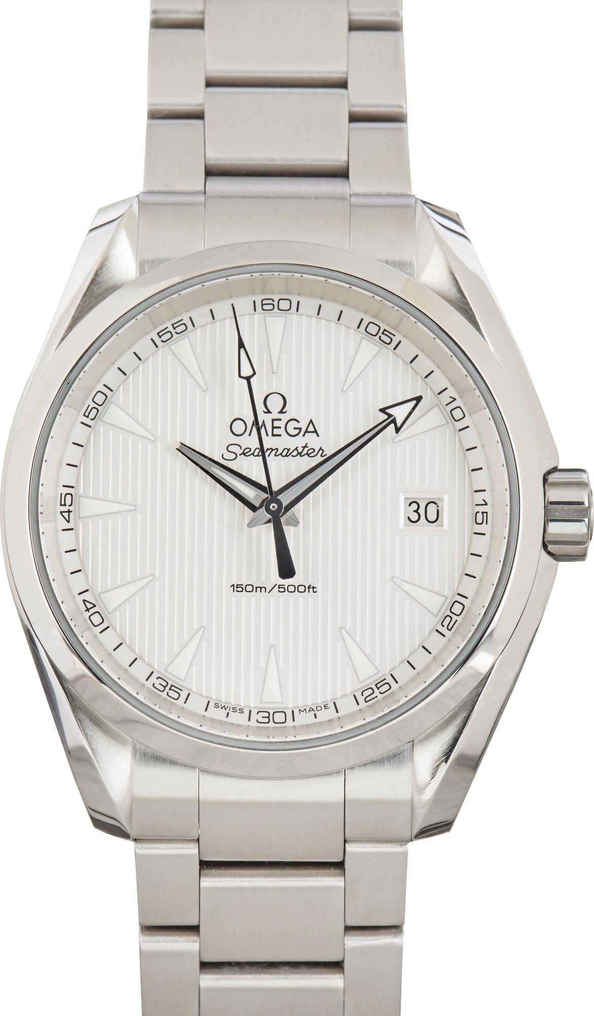 Used Omega Seamaster Aqua Terra 150M Silver Teak