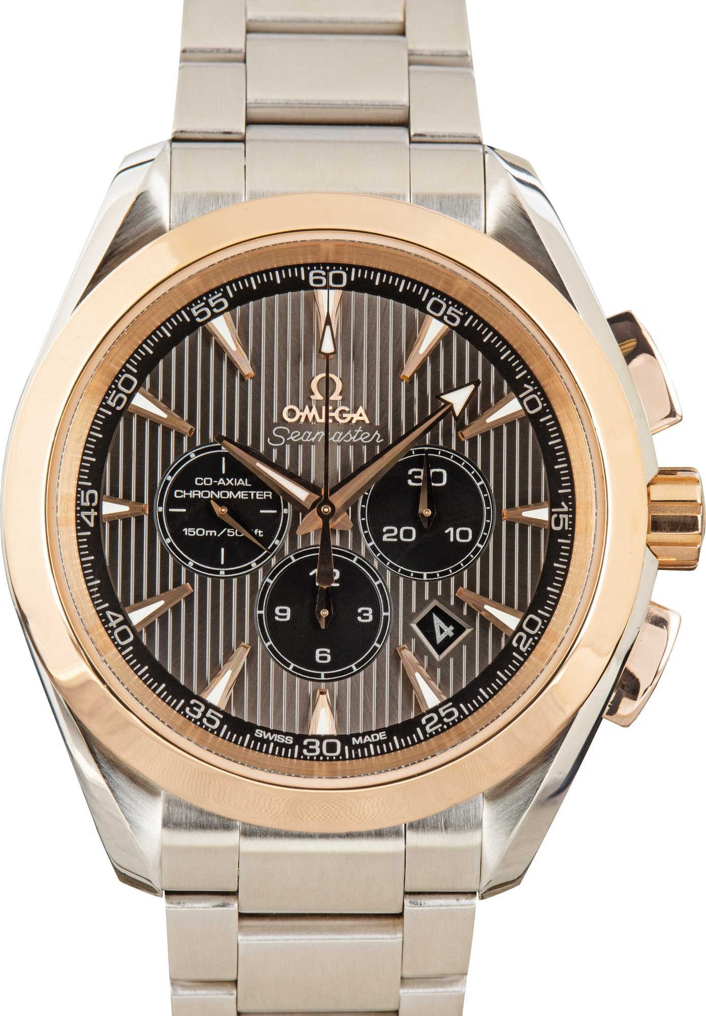 Omega Seamaster Aqua Terra 150M Grey Teak Index Dial