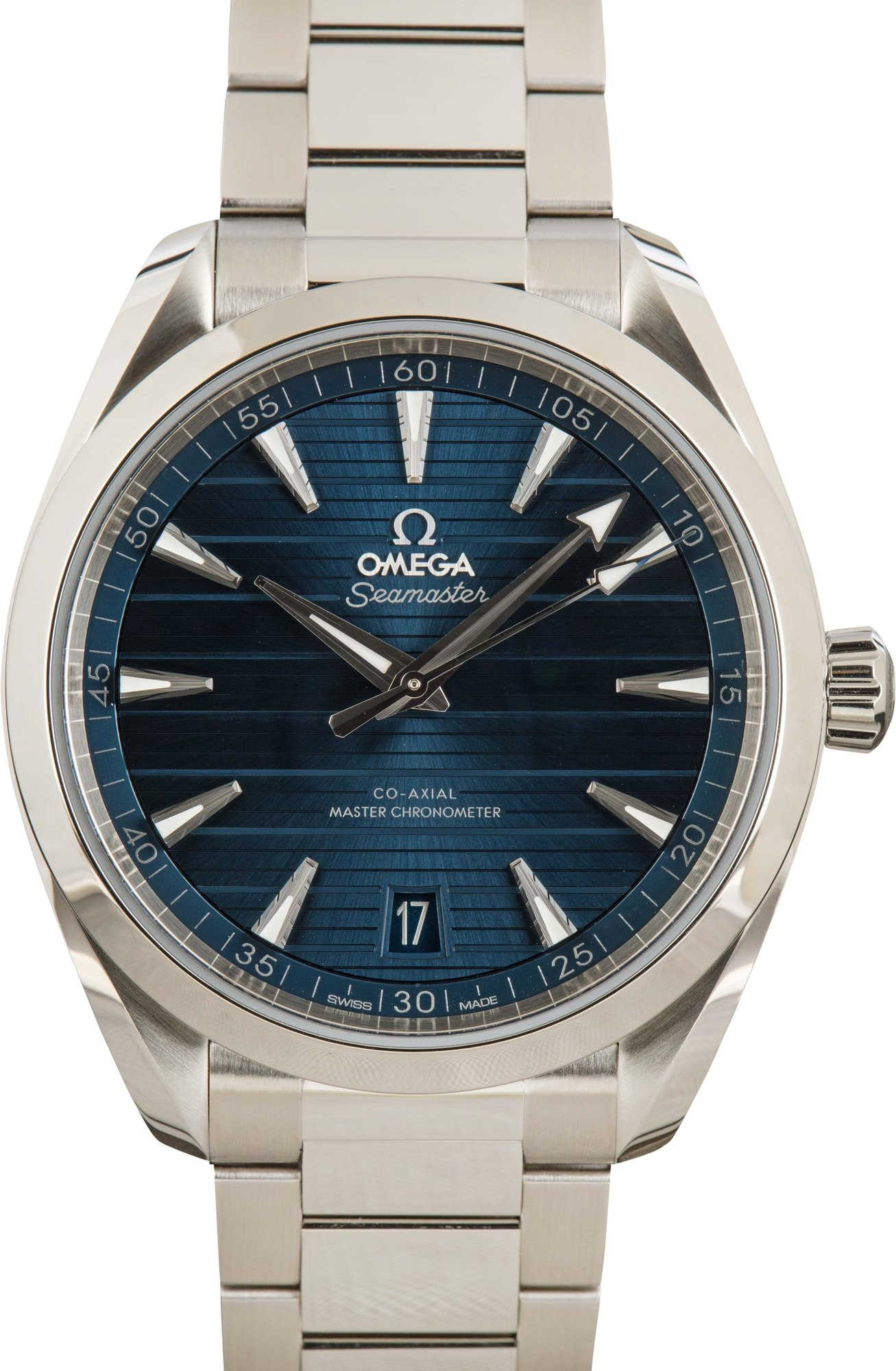 Omega Seamaster Aqua Terra 150M Blue Dial Stainless Steel