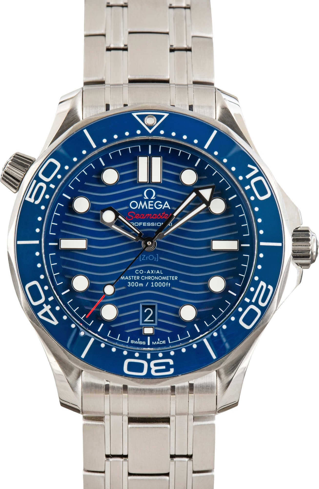 Preowned Omega Seamaster Diver 300M Blue