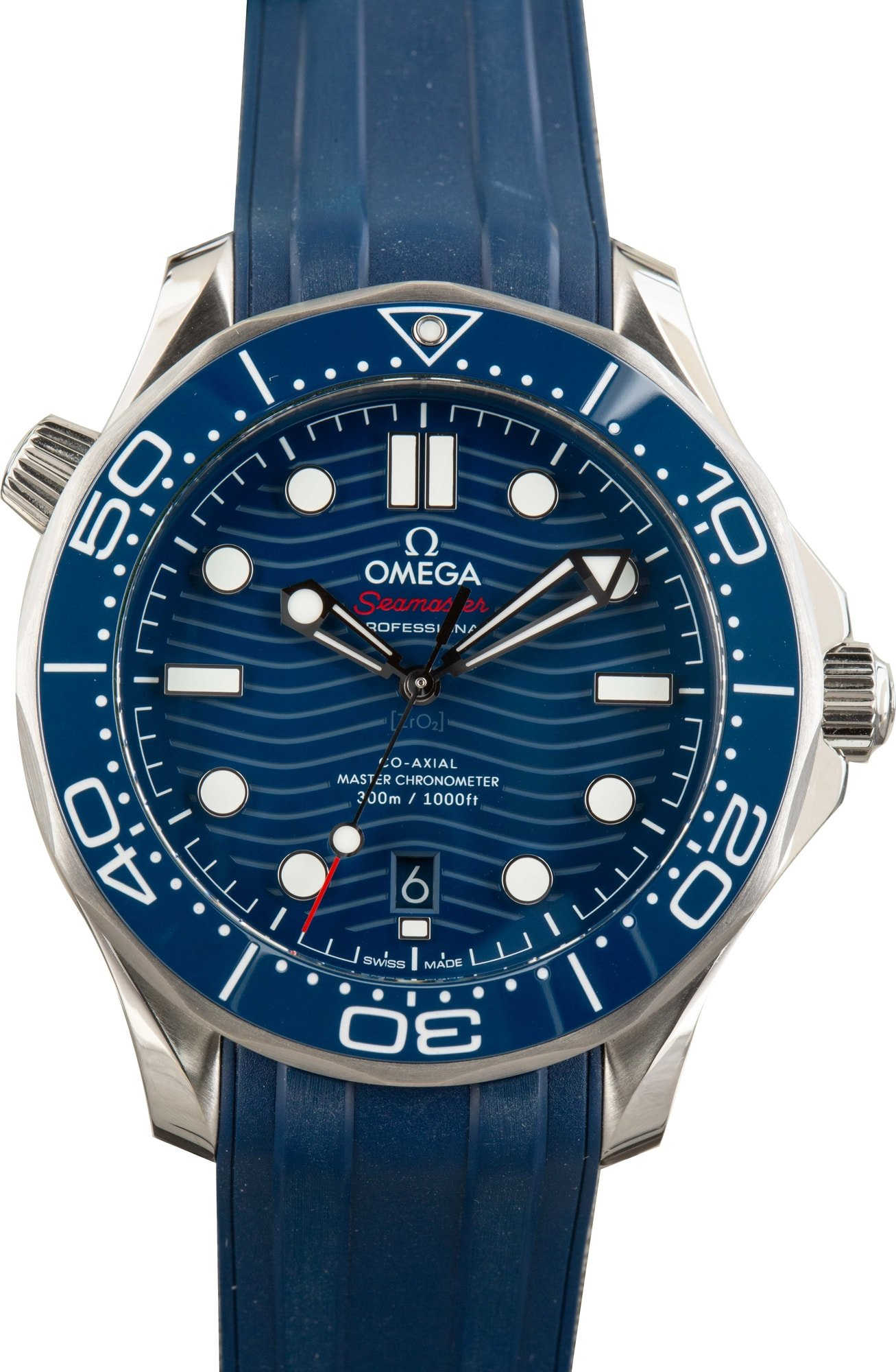 Pre-owned Omega Seamaster Diver 300M Steel & Rubber Strap