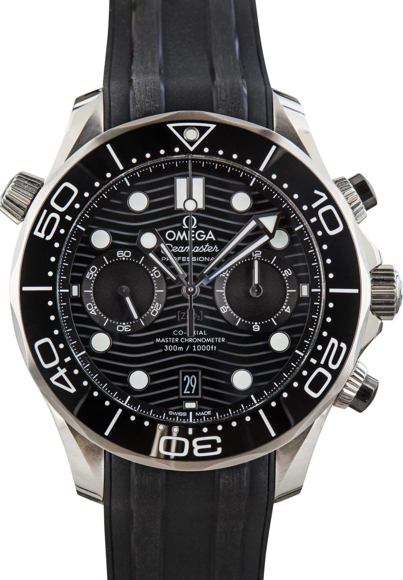 Omega Seamaster Diver 300M 44MM Stainless Steel on Rubber