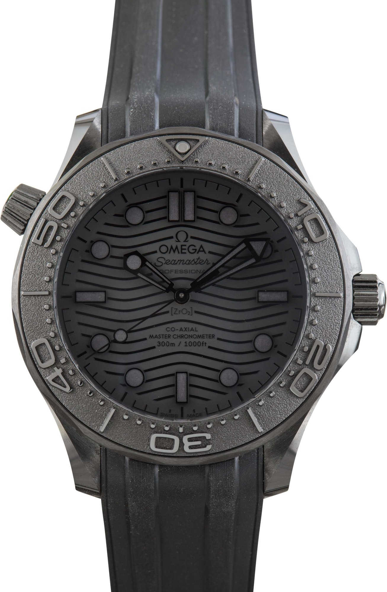 Pre-owned Omega Seamaster Black Ceramic Diver 300M