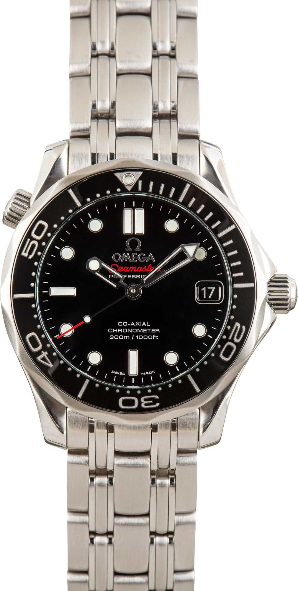 Pre-owned Omega Seamaster Black Dial 300M