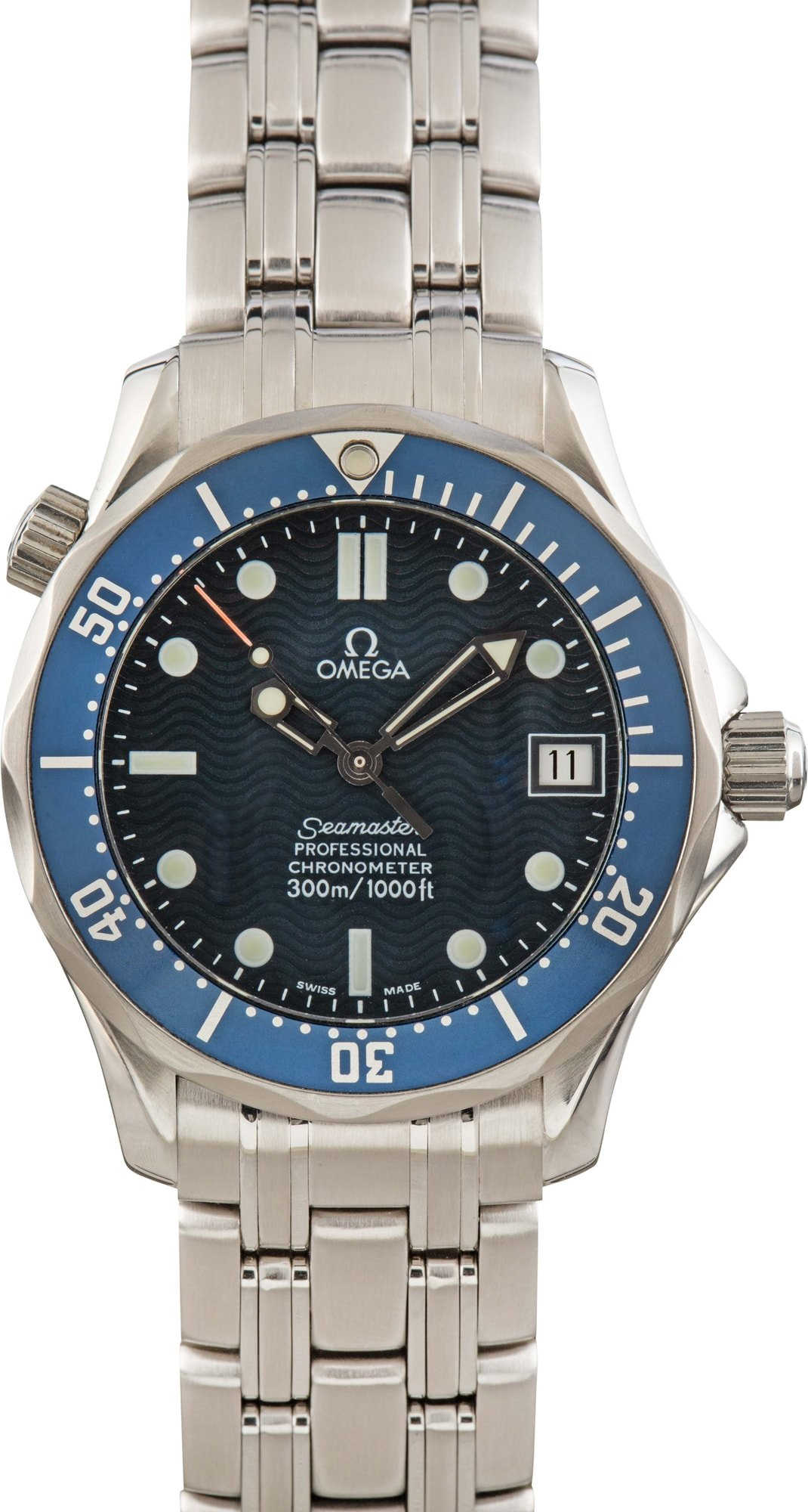 Omega Seamaster Diver 300M Blue Dial Stainless Steel