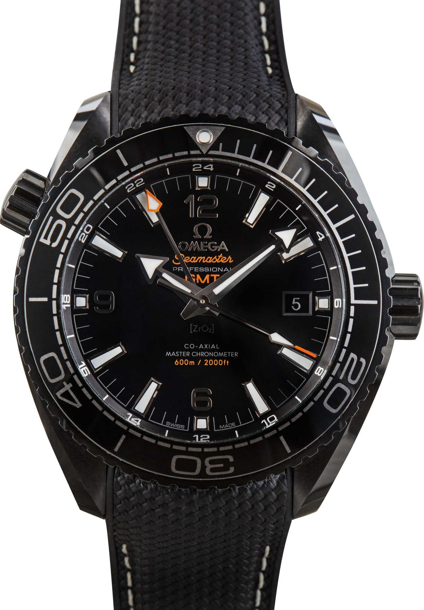 Pre-Owned Omega Seamaster GMT Planet Ocean Black Dial