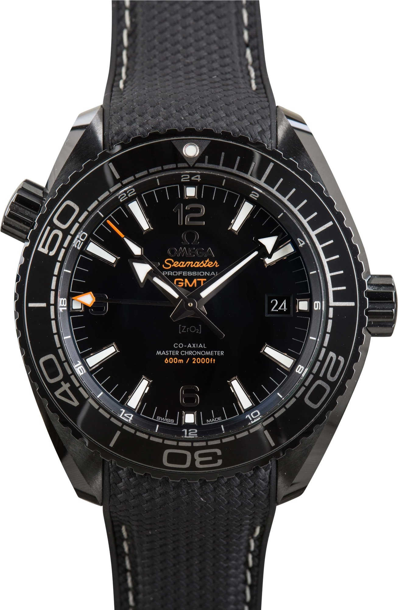 Omega Seamaster Planet Ocean Deep Black Ceramic on Rubber
